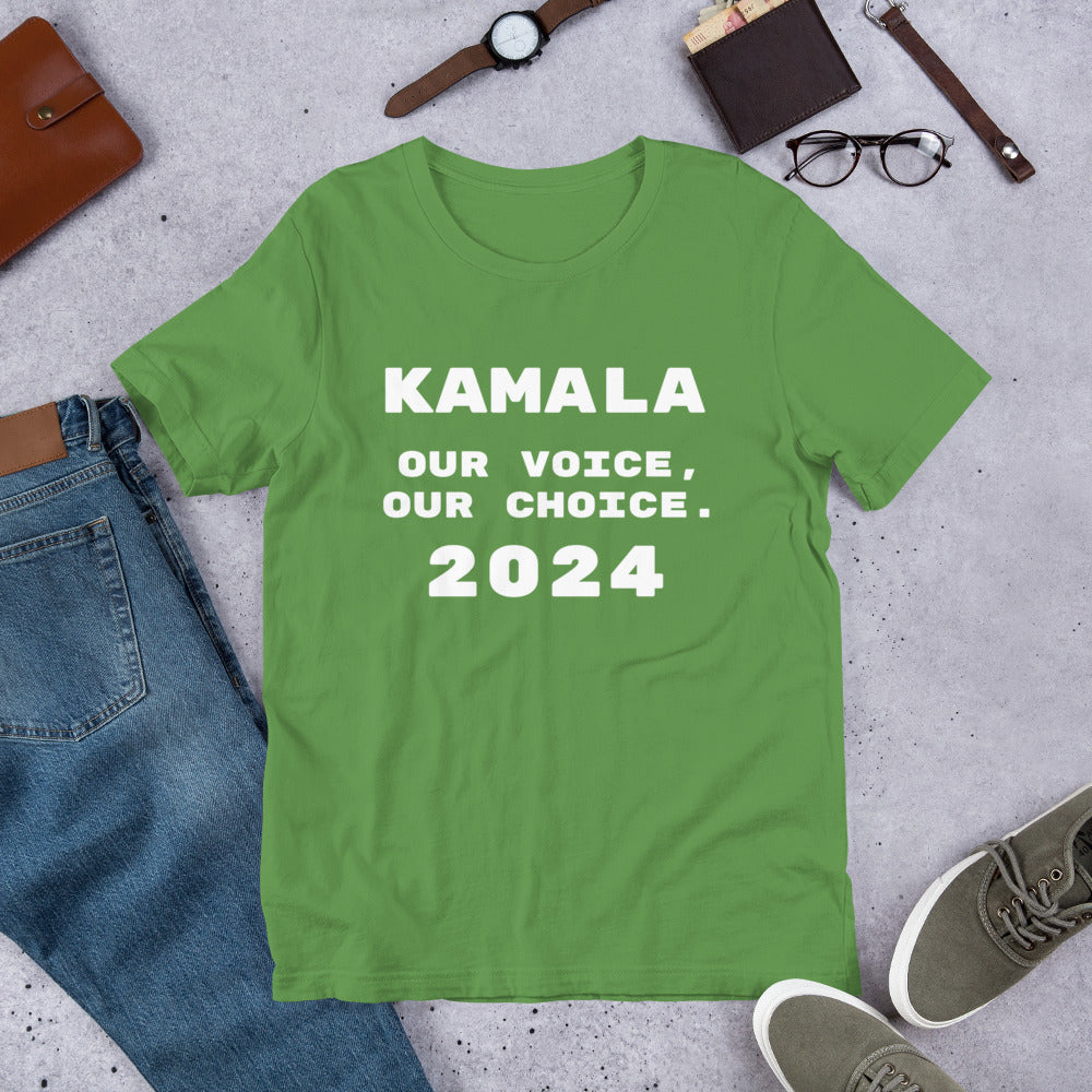 Kamala, Our Voice, Our Choice T-Shirt