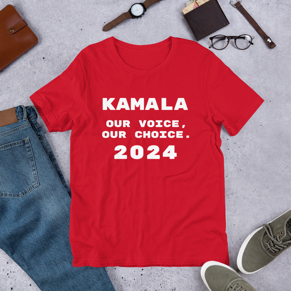 Kamala, Our Voice, Our Choice T-Shirt