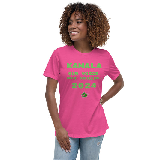 Kamala, Our Voice, Our Choice Soror T-Shirt